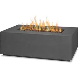 Real Flame Aegean Small Rectangle Fire Table with NG Conversion Weather Slate