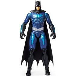 DC Comics Batman 12-inch Bat-Tech Batman Action Figure (Black/Blue Suit) Kids Toys for Boys Aged 3 and up