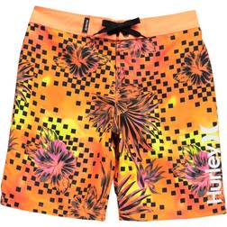 Hurley Kids Floral Checkered Boardshorts (Big Kids) Big Kid