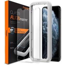 Spigen GLAS.tR AlignMaster Screen Protector for iPhone 11 Pro/X/XS - 2-pack