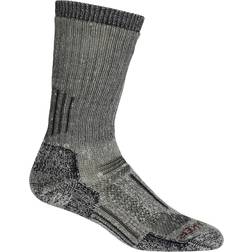 Icebreaker Women's Merino Mountaineer Mid Calf Socks Jet Heather/Espresso Nylon/Lycra Jet Heather/Espresso