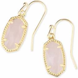 Kendra Scott Lee Drop Earrings - Gold/Quartz