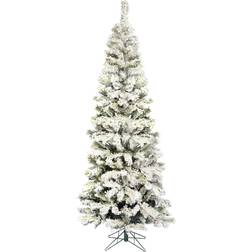 Vickerman 7.5 Flocked Pacific Artificial Unlit Christmas Tree