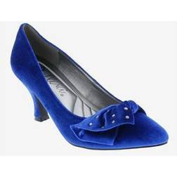 Bellini Women's Charm Stud Kitten Heel Pump in Royal Velvet (Size M)