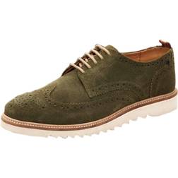 Base London Mens Franco Suede Brogues (10 UK) (Taupe)