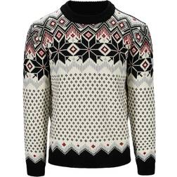 Dale of Norway Vegard Wool Sweater - Black/ Off-white