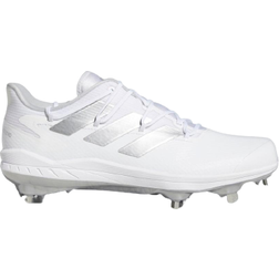 Adidas Adizero Afterburner 8 Cleats M - Cloud White/Silver Metallic/Team Light Grey