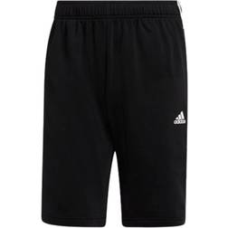 Adidas Primegreen Essentials Warm-Up 3-Stripes Shorts - Black/White