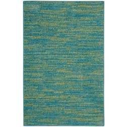 Nourison Essentials NRE01 Green, Blue 23.976x47.992"