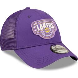 New Era Los Angeles Lakers Team Logo Patch 9FORTY Trucker Snapback Cap Sr