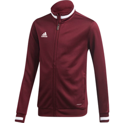 Adidas KId's Team 19 Track Jacket - Maroon/White (DX7330)