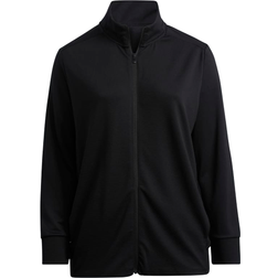 Adidas Women's Textured Full-Zip Jacket Plus Size - Black