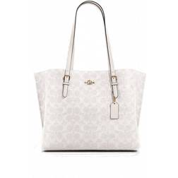 Coach Mollie Tote In Signature Canvas - Gold/Chalk/Glacierwhite