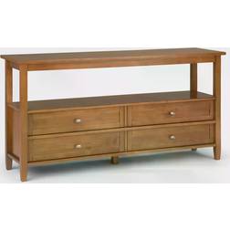 Simpli Home Warm Shaker Console Table 16x60"