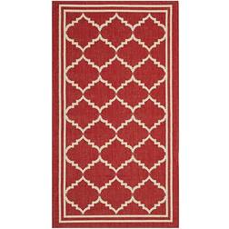 Safavieh Courtyard Collection Red, Beige 27x96"