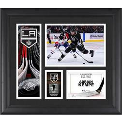 Fanatics Adrian Kempe Los Angeles Kings Player Collage with a Piece of Game Photo Frame