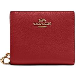 Coach Snap Wallet - Gold/Red