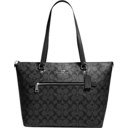 Coach Gallery Tote in Signature Canvas - Silver/Graphite/Black