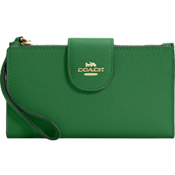 Coach Tech Wallet - Gold/Kelly Green