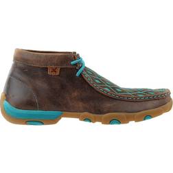 Twisted X Chukka Driving Mocs - Brown/Turquoise