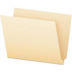 End Tab File Folders, Straight Tab, Letter, Manila, 75/Box