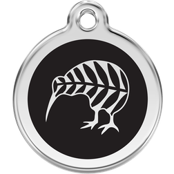 Red Dingo Kiwi Bird Stainless Personalized Dog ID Tag