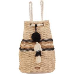 Sun 'N' Sand Crochet Drawstring Backpack
