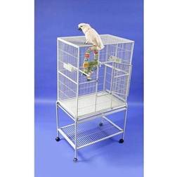 A&E Cage Company Flight Bird Cage & Stand, Black