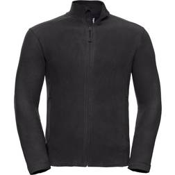 Russell Europe Mens Full Zip Anti-Pill Microfleece Top (Black)