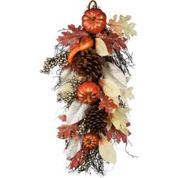 National Tree Company 24" Harvest Maple Leaf Teardrop Unisex Decoration