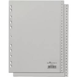 Durable Register A4 1-52 PP grå