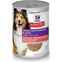 Hill's Science Diet Adult Sensitive Stomach & Skin Salmon & Vegetable Entree Canned