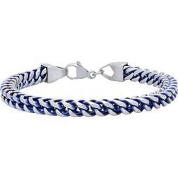 Macy's Men's Franco Link Bracelet - Silver