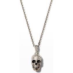 John Varvatos Skull Pendant Necklace - Silver