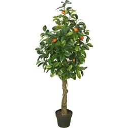 Vickerman 51 In. Real Touch Orange Tree with Pot Christmas Tree