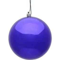 Vickerman 8 Purple Shiny Ball Ornament Christmas Tree