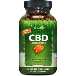 Irwin Naturals CBD Soft Gels, 50 mg 60 softgels softgel