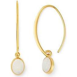 Saks Fifth Avenue Women's Sweep 14K & Opal Threader Earrings