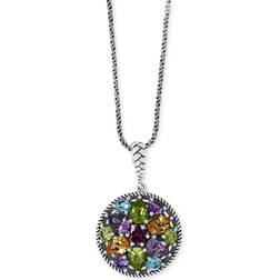 Effy 18" Pendant Necklace - Silver/Multi Stone