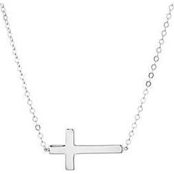 Saks Fifth Avenue Cross Pendant Chain Necklace - Silver