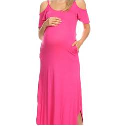 White Mark Womens Reta Maternity Maxi Dress