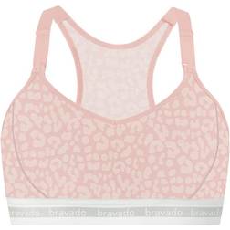 Bravado! Designs Original Full Cup Nursing Bra Pink Leopard (39958676930650)