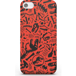 Jurassic Park Red Pattern Phone Case for iPhone and Android iPhone XR Snap Case Matte