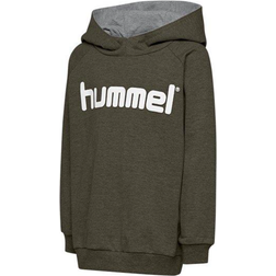 Hummel Go Kids Cotton Logo Hoodie - Green/White (203512-6084)