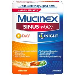 Mucinex 24-Count Sinus-Max Day/Night Maximum Strength Liquid Gels