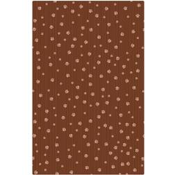 Drymate Brown Stripe Tan Paw Dog Crate Mat, Large