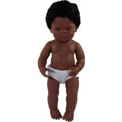 Miniland Educational African-American Boy Baby Doll with Anatomically Correct Features