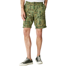 Lucky Brand 9" Laguna Linen Flat Front Short - Camo Multi