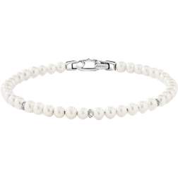 David Yurman Bijoux Spiritual Beads Bracelet - Silver/Pearl