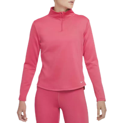 Nike Therma-FIT One Long-Sleeve 1/2-Zip Top Women - Archaeo Pink/White